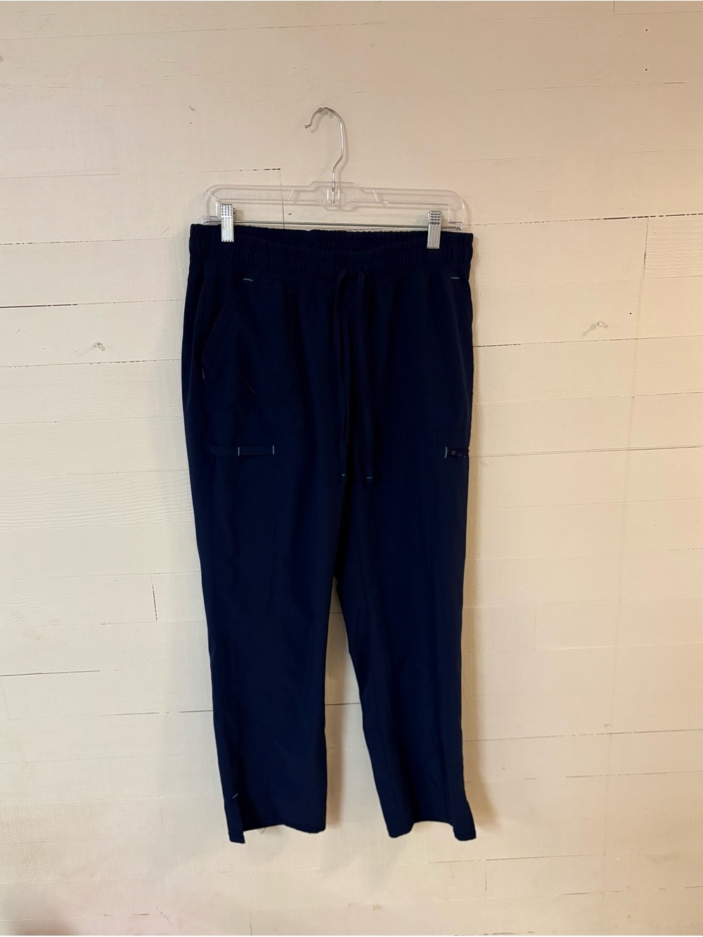Scrubstar Indigo Blue Scrub Pants Womens Medium Petite Stretch Pockets